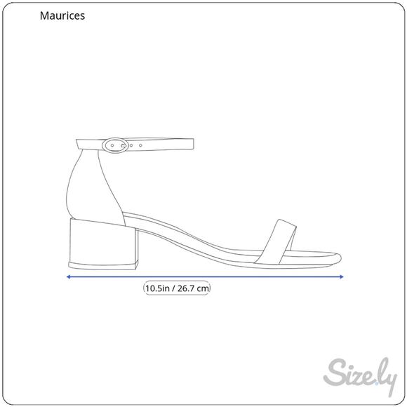 MAURICES Black Thong Crystal Silver Detail Ankle Strap Sandals Womens 8.5 or 9 - Picture 2 of 12